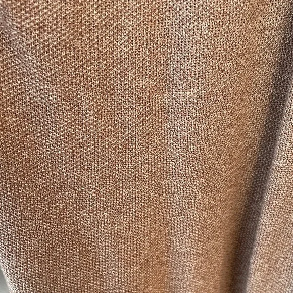 Eileen Fisher Organic Linen Cotton Long Open Cardigan Cocoa Cream XL - Picture 5 of 10